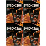 Axe Gift Set Dark Temptation 4x 2teiliges Set 250ml Shower Gel + 150ml Bodyspray