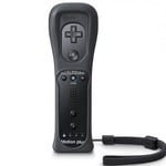 Remote Noire Andcase Manette De Jeu Nunchuck Sans Fil 2 Fr 1 Pour Nintendo Wii, Avec Motion Plus Intégré
