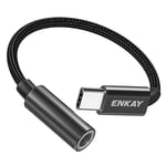 ENKAY AT111 - USB-C till 3,5 mm adapter för hörlurar Svart