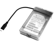 deltacoimp USB-C 3.1 Gen2 HDD Adapter, up to 12.5mm, 10Gbps, black