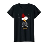 Crazy Chicken Girl for Women Funny Chicken Lovers Kids T-Shirt