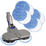 Hard Floor Polisher Scrubbing Cleaning Mop Tool for DYSON V6 Vacuum + 10 Pads