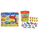 Play-Doh Kitchen Creations Noodle Party Playset for Children Aged 3 and Up with 5 Non-Toxic Colours & Large Tools and Storage Activity Set for Children Aged 3 Years
