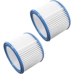 Vhbw - Set de filtres 2x Filtre plissé compatible avec Nilfisk Attix classe de poussière m aspirateur à sec ou humide - Filtre à cartouche