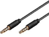 PremiumCord PREMIUMCORD cable Jack cable 3.5mm 4 pins M/M 2m pro Apple iPhone, iPad, iPod