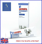 Gehwol Fusskraft blue 125ml tube moisturiser cream prevention foot odour lanolin
