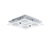 Eglo 75378 - Himmennettävä LED-RGB-kattovalaisin CABO-C 4xGU10/4W/230V + +kaukosäädin