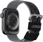 Bracelet LifeProof pour Apple Watch Series 8/7/6/SE 2e gen/SE 1e gen/5/4/3 - 42mm/44mm/45mm, Bracelet de remplacement doux au toucher pour Apple Watch, Fabriqué de manière durable, Noir