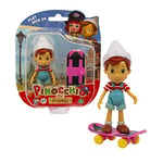 Giochi Preziosi Pinocchio and Friends Pinocchio Figurine d'action et Accessoire de Skateboard, Excellent Cadeau pour Les Enfants à partir de 3 Ans