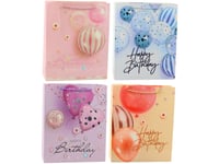 Happy Birthday Balloons Presentpåse 32 X 26 X 12 Cm
