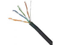 Lynx CS UTP-kabel, Cat5E, ledning, PVC, 305m (LX-SLD-UTP5E-OUT-BK)