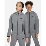 Nike Luvtröja NSW Tech Fleece Winterized FZ - Grå/Svart Barn adult FJ6023-084