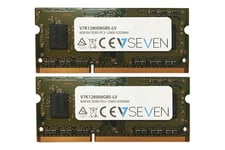 V7 - 8GB:2x4GB - DDR3 RAM - 1600MHz - SO DIMM 204-PIN - Ikke-ECC - CL11