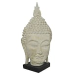 Dekorativ figur 33 x 34 x 65 cm Grå Buddha Orientalsk Afklædt