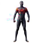 Miles Morales Spiderman Kostym Mask Spider Man Miles Morales Cosplay Jumpsuit Bodysuit Halloween Kostymer För Aldult Barn S