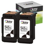 CKMY 545 XL Remanufactured for Canon PG-545XL 545XL Ink Cartridges for Pixma MG2550s MG2550 MG2450 MG2950 MG3050 MG3051 MG3053 MG2555s TS3150 TS3151 TS3350 MX495 iP2850 TR4550 Printer (Black, 2 Pack)