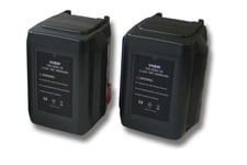vhbw - Lot 2 batteries Li-Ion 3000 mAh (18V) pour souffleur, compatible avec Gardena Accujet 18-Li, remplacement pour 8835-U, 8835-20, 8839, 8839-20