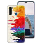 Yoedge for Blackview A80 Pro Case, Clear Transparent Personalised Print Patterned Ultra Slim Shockproof TPU Gel Silicone Gel Protective Film Cover Phone Cases for Blackview A80 Pro, Colorful