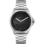 Lacoste Analogue Quartz Watch for Men with Silver Stainless Steel Bracelet - 2011131