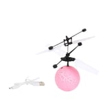 QQJL Flying Ball, Flying Kid Toy with Remote Control, Infrared Induction Helicopter Ball Drone for Boys Girls Kids Teenagers Adults,bursting pink