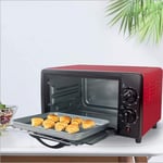 GJJSZ Toaster oven,12L Electric Oven with Double Hotplate,Multiple Cooking Functions & Grill,Adjustable Temperature Control,Timer-800W