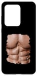 Coque pour Galaxy S20 Ultra Fake Muscle Under Clothes Chest Six Pack Abs