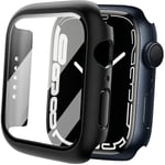 Skal med skärmskydd till Apple Watch 7 / 8 (45 mm) Svart