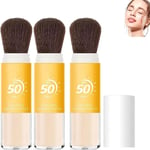 Mineral Sunscreen Setting Powder, SPF 50, Translucent Mineral Brush Powder, Oil