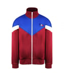 Puma x Maison Kitsune MCS Long Sleeve Zip Burgundy Mens Track Jacket 530433 21 - Red - Size X-Large