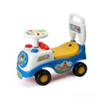 NEW BLUE BABY RIDE WITH MUSIC KIDS TOY CAR TODDLER PUSH ALONG INFANT WALKER 