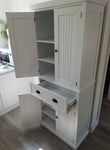 Tall Kitchen Storage Cupboard Cabinet Pantry White Freestanding Unit Furniture
