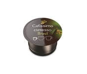 Tchibo Espresso Brasil Beleza, Kaffekapslar, Espresso, Mörkrostade, Brun, Grön, 10 Styck, Låda