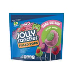 Jolly Rancher Filled Pops with Hard Outside, Chewy Inside – Keep Them Fresh in The Resealable Bag (20 Count)