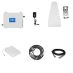 Mobilforstærker, 4G Signalforstærker, GSM Repeater, STOR LOG Antenne Kit