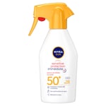 Crème Protection Solaire Spray Fps 50+ Sensitive Nivea Sun - Le Spray De 270ml