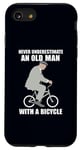Coque pour iPhone SE (2020) / 7 / 8 Ne sous-estimez jamais un vieil homme avec un mème de vélo à vélo