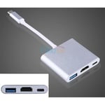 BK Adaptateur USB 3.1 Type C Male Vers HDMI USB 3.0 Multiport Charge Port Adapteur
