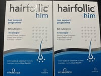 Hairfollic Him - 30 Tablets - Prevent Hair Loss BB:12/24