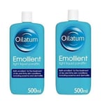 2 x 500ml Oilatum Bath Emollient for treatment of dry and Itchy Skin Conditions