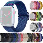 SKALO Flätat tygarmband Apple Watch Series 1-3 42mm - Fler färger Blå