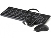 Keyboard + mouse Fiesta FIESTA 4 IN 1 HOME/OFFICE WIRED SET US (MOUSE KEYBOARD, MOUSE PAD, HEADPHONES WITH MIC) [45594]