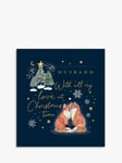 The Proper Mail Company Husband Fox Couple Christmas Card