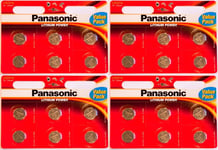 4x Panasonic CR2016-C6 Litihium 3V Coin Cell CR2016 Batteries (24 Batteries)