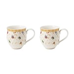 Villeroy & Boch – Toy’s Delight Set of Mugs with Handle, 2-Part, Decorative Collector’s Mugs from The Anniversary Special Edition, Porcelain, Multi-Coloured/Gold/White, 440 ml