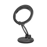 Promate MAGHOOP-LITE  360 Cradeless MagSafe Height Adjustable Magnetic Smartphone Mount.Includes Metal Ring. 360 Rotation. Seure Mounting. Perfect for All Phones & Cases.