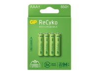 GP ReCyko - Batteri 4 x AAA - NiMH - (uppladdningsbara) - 850 mAh