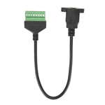 RJ45 Hona Kontakt till 8-Pin Kabel Kort Nätverksadapter Förlängningssladd Lödfri Terminal Grön