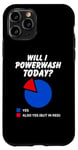 iPhone 11 Pro Will I powerwash Today? Yes Sarcastic Pie Chart Power washer Case