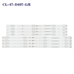 1 set Bande de rétroéclairage LED Philips CL-47-D407-R-V4 CL-47-D407-L-V4, F7 47PFG4109/78 47PFL3188 PT470H1-DUJFFE ""Nipseyteko