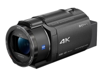 Sony Handycam FDR-AX43A - Videoopptaker - 4K / 30 fps - 8.57 MP - 20optisk x-zoom - Carl Zeiss - flashkort - Wi-Fi, NFC - svart